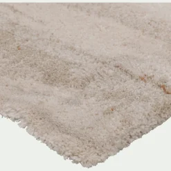 Tapis shaggy à motifs 120x170cm - beige