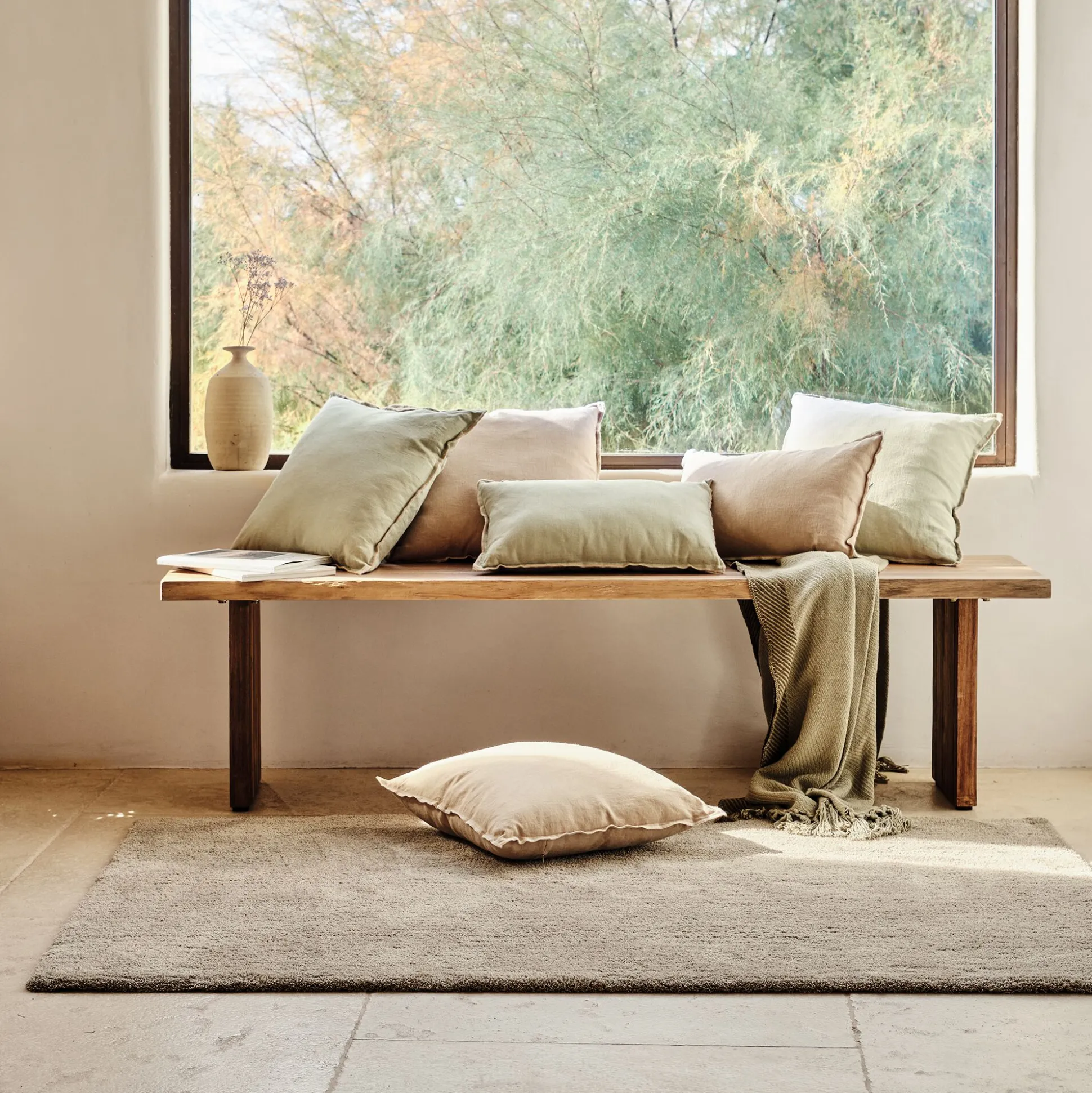 Tapis synthétique 160x230cm - taupe