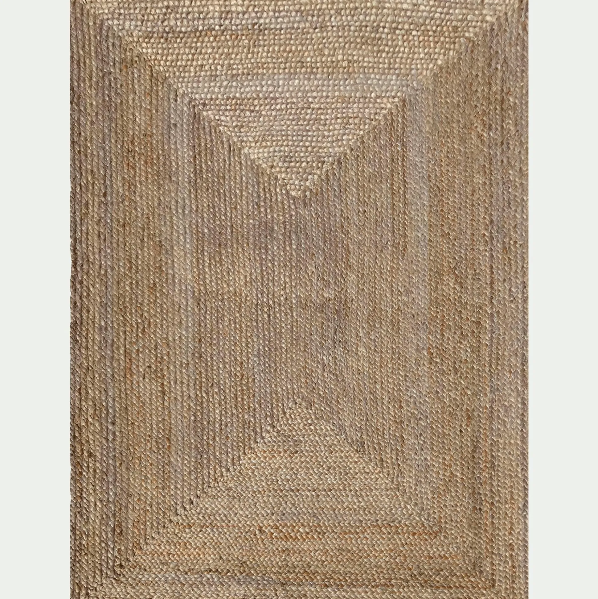 Tapis tressé en jute - naturel 200x290cm