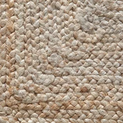 Tapis tressé en jute - naturel 200x290cm
