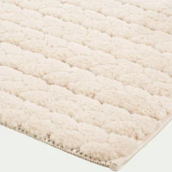 Tapis tressé 120x170cm - blanc écru