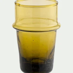 Tasse à espresso en verre recyclé 7,5cl - beige nèfle