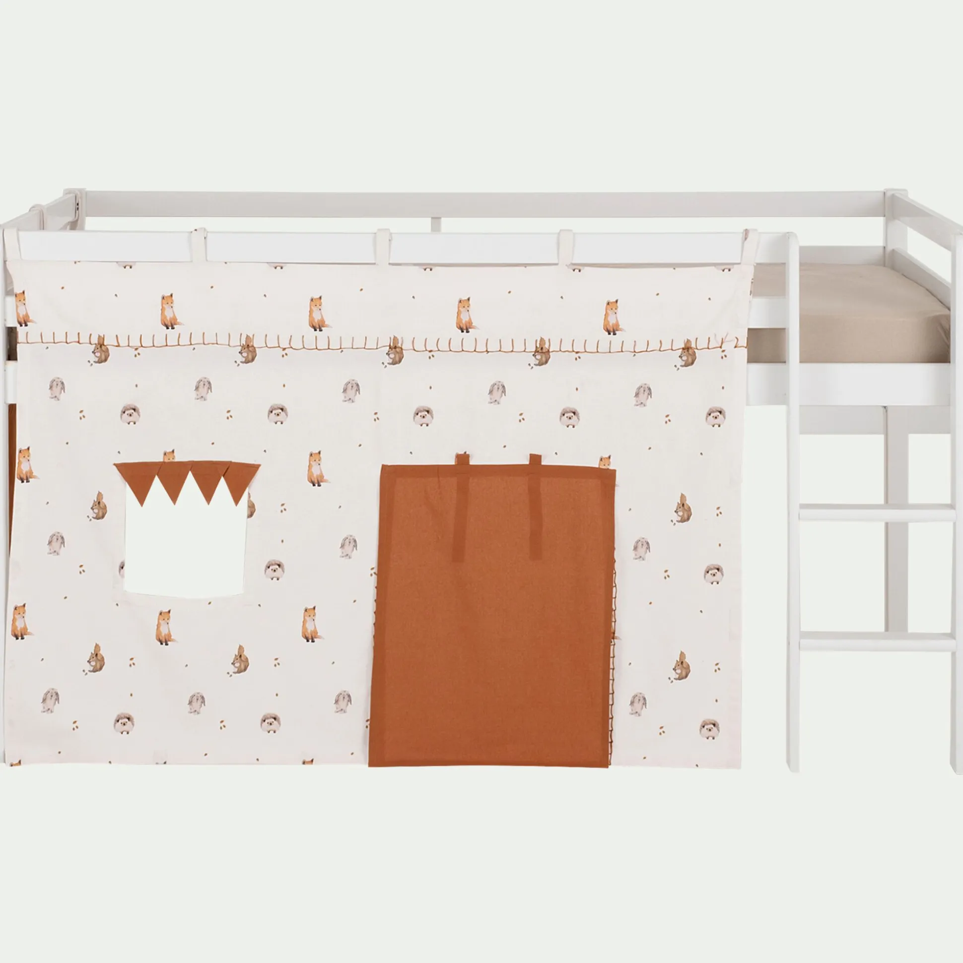 Tente de lit en coton l152xh106cm - blanc