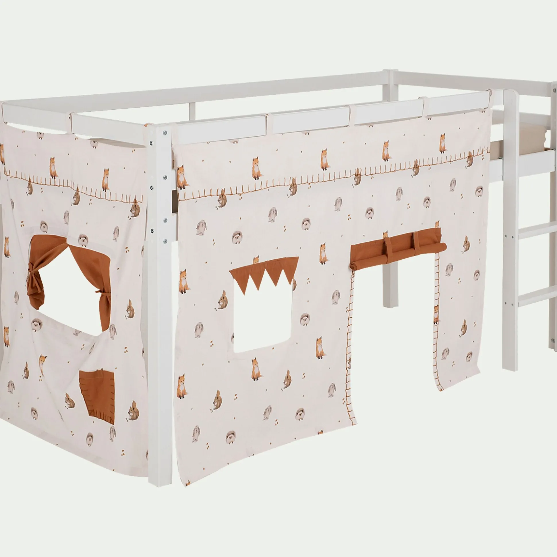 Tente de lit en coton l152xh106cm - blanc