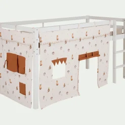 Tente de lit en coton l152xh106cm - blanc