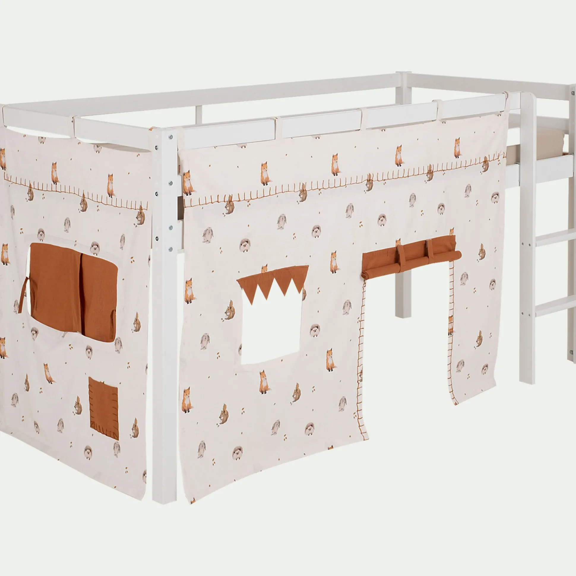 Tente de lit en coton l152xh106cm - blanc