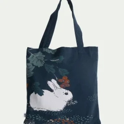 Tente de lit enfant à motifs sous-bois - bleu