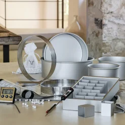 Thermomètre de cuisine digital électronique à sonde en inox - argenté métallisé