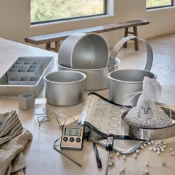 Thermomètre de cuisine digital électronique à sonde en inox - argenté métallisé