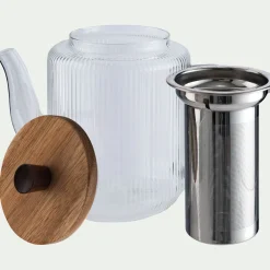 Théière avec infuseur en verre 1,5L - transparent