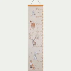 Toise murale motifs forêt - beige