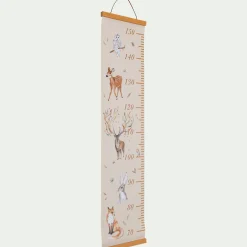 Toise murale motifs forêt - beige