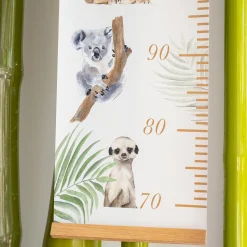 Toise murale motifs savane - vert clair