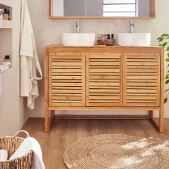 Top double pour meuble sous-vasque 120cm