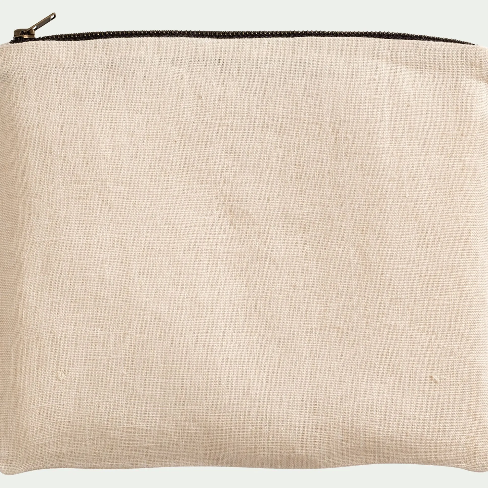 Trousse de toilette en lin - naturel