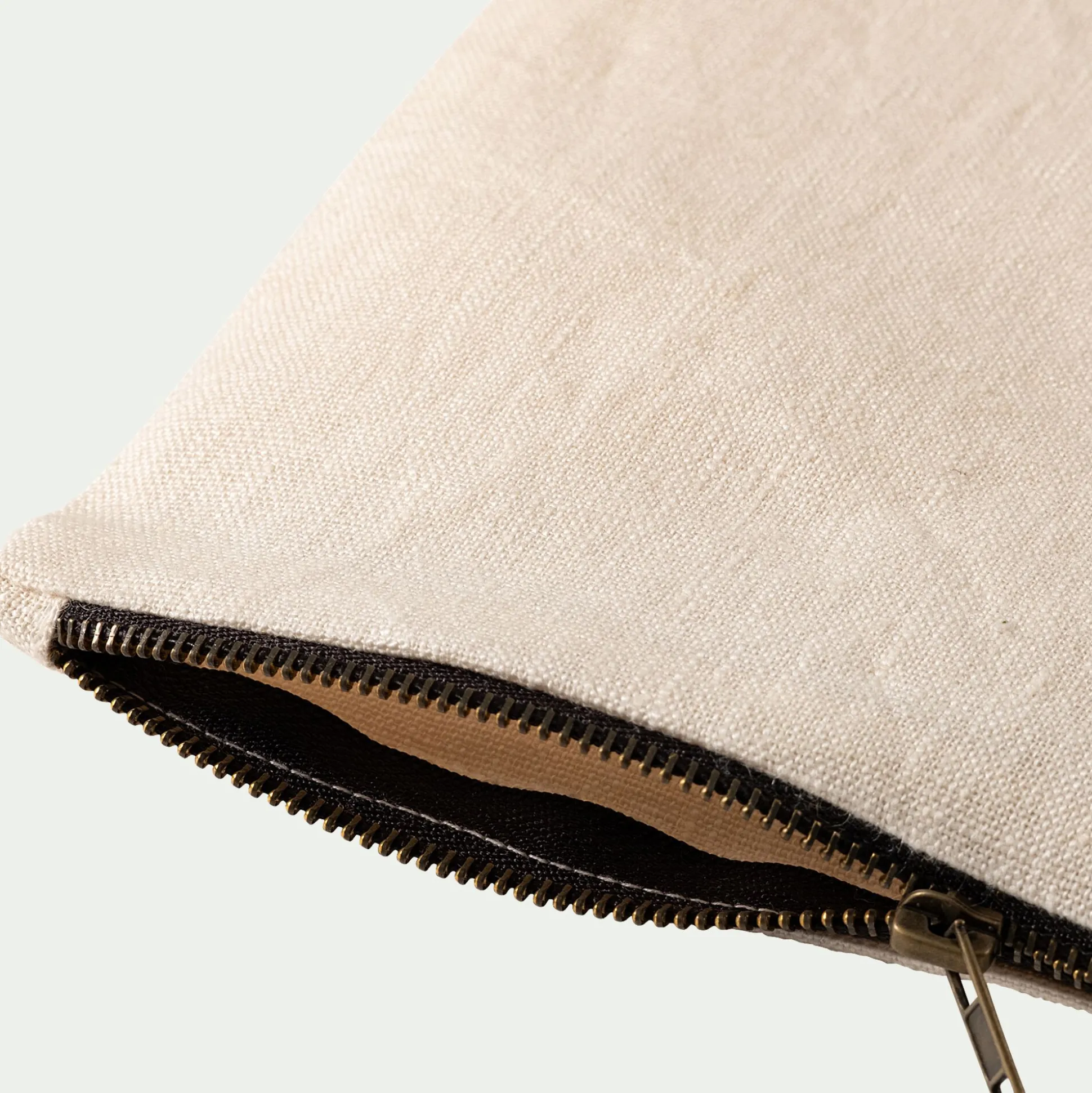 Trousse de toilette en lin - naturel