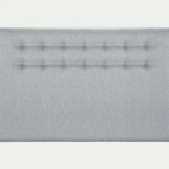 Tête de lit boutonnée en tissu - gris clair L190cm