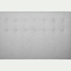 Tête de lit capitonnée en tissu L140cm - gris perle
