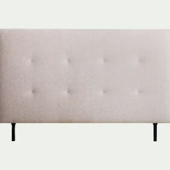 Tête de lit capitonnée en tissu L162cm - beige