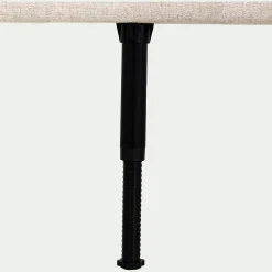 Tête de lit capitonnée en tissu L162cm - beige