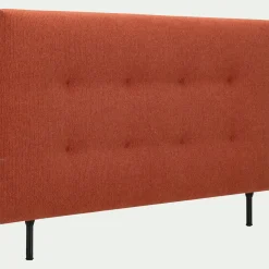 Tête de lit capitonnée en tissu L182cm - terracotta