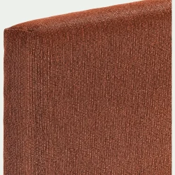 Tête de lit droite en tissu L170cm - orange brique
