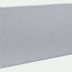 Tête de lit droite en tissu L190cm - gris clair