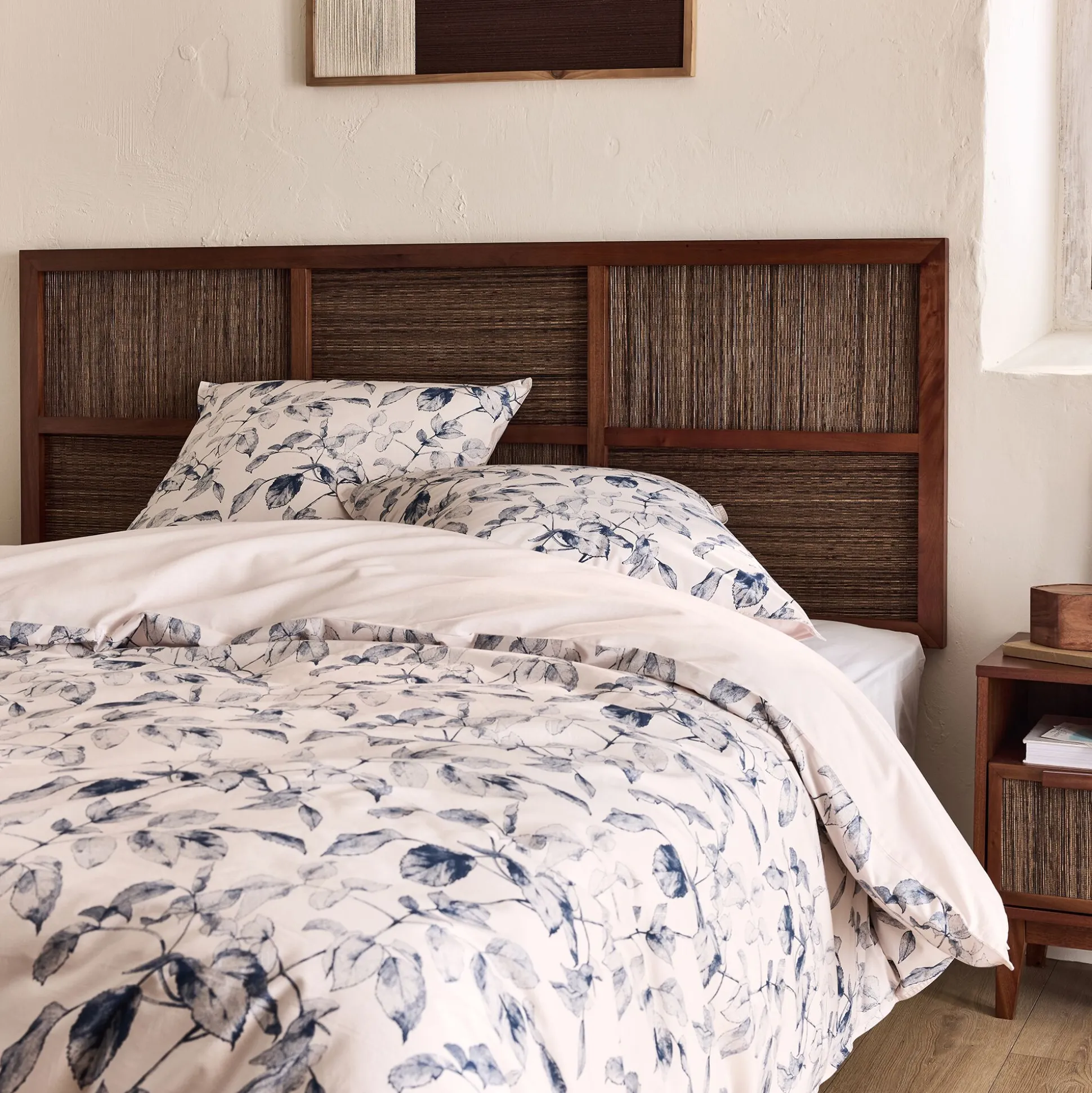 Tête de lit en acajou L170cm - bois foncé