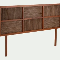 Tête de lit en acajou L170cm - bois foncé