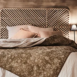 Tête de lit en rotin et acier - L150cm