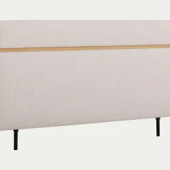 Tête de lit en tissu et bois L162cm - blanc ventoux