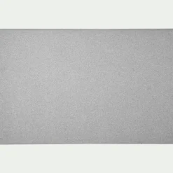 Tête de lit en tissu lisse L160cm - gris perle