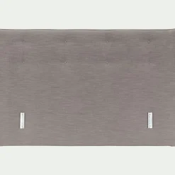 Tête de lit en tissu texturé 160cm - gris granite