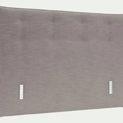 Tête de lit en tissu texturé 160cm - gris granite