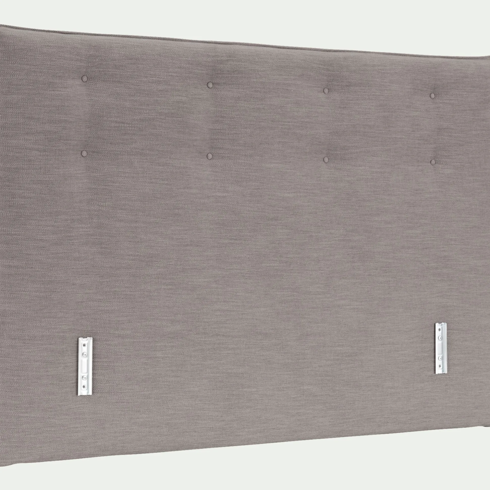 Tête de lit en tissu texturé 160cm - gris granite