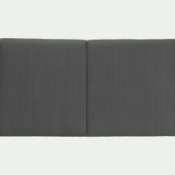 Tête de lit en velours côtelé 190cm - gris anthracite
