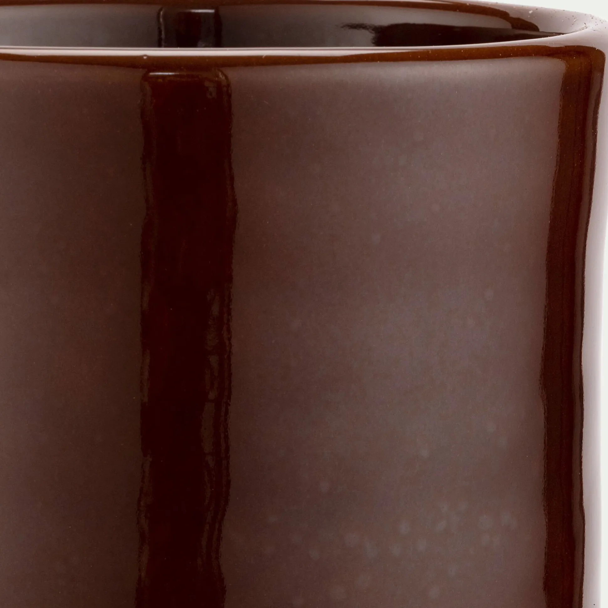 Vase bicolore en terre cuite H21cm - marron