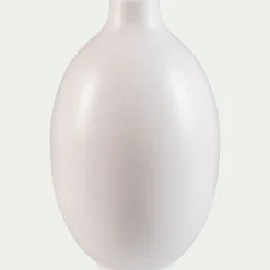 Vase boule en céramique H35cm - blanc ventoux