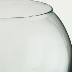Vase boule en verre D19,5xH16cm - transparent