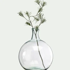 Vase boule en verre recyclé - transparent D32xH45cm
