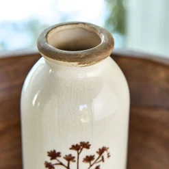 Vase classique en céramique H15,3cm - blanc