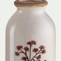 Vase classique en céramique H15,3cm - blanc