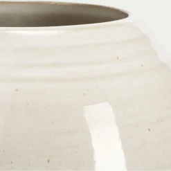 Vase classique en céramique H18cm - beige