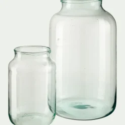 Vase classique en verre recyclé H30cm - transparent