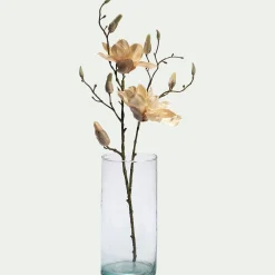 Vase cylindrique en verre recyclé D13xH35cm - transparent