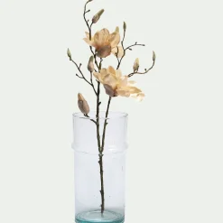 Vase cylindrique en verre recyclé D13xH28cm - transparent