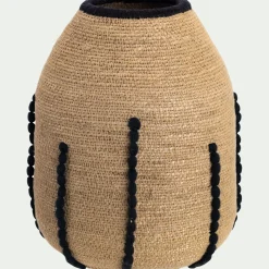 Vase en jonc de mer H30cm - naturel