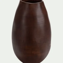 Vase organique en céramique H30cm - marron