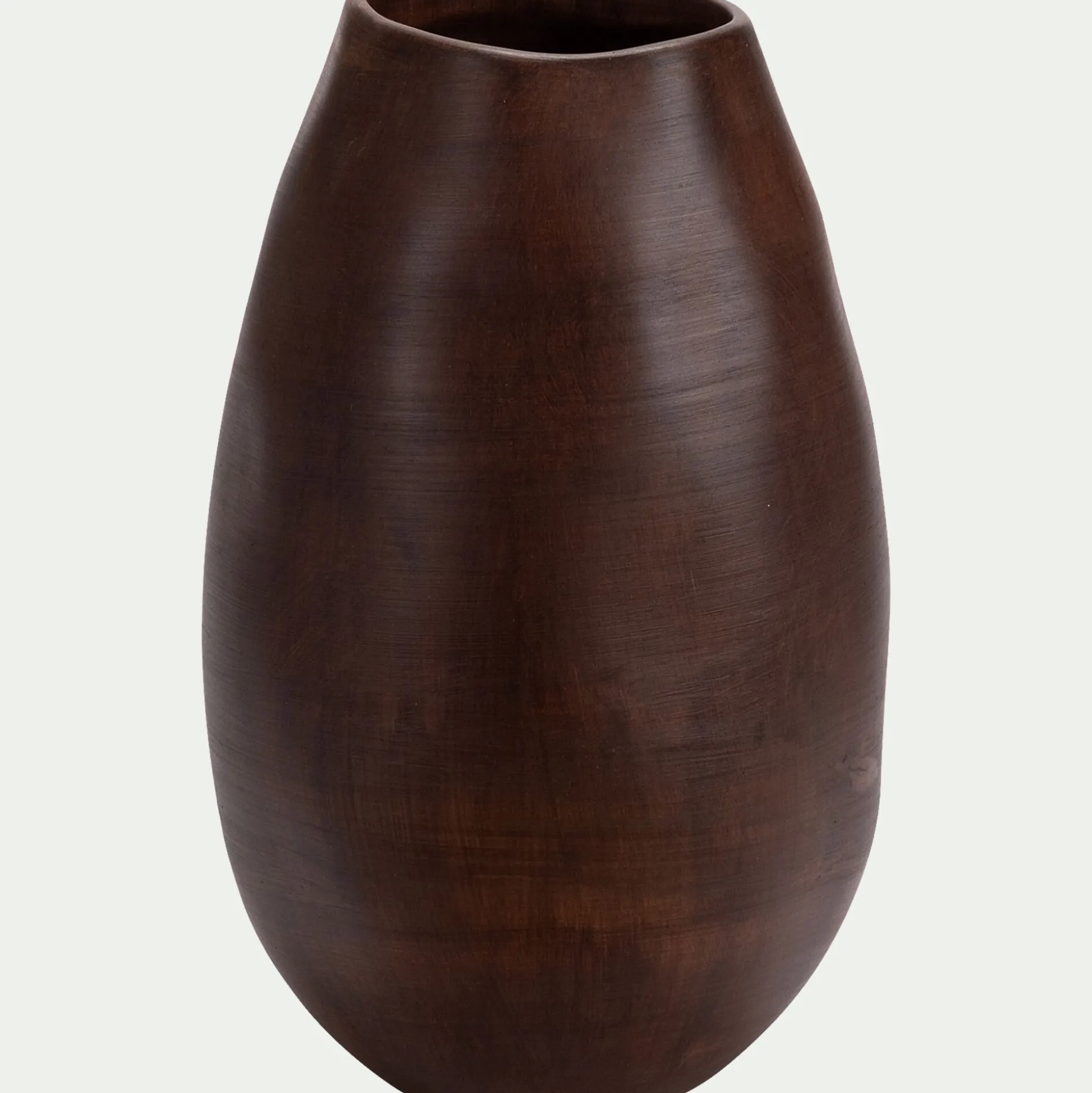 Vase organique en céramique H30cm - marron