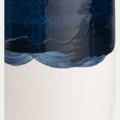 Vase pichet en faïence H51cm - bleu